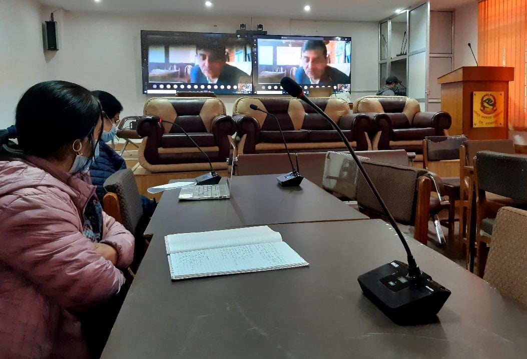 WAAW2020-NPHL1 Picture 1: Dr. Bikash Devkota, Chief QSRD, MoHP giving welcome remarks on WAAW 2020 celebration week at NPHL virtual session.